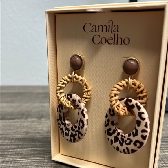 Camila Coelho | Leopard Print Dangle Earrings ✨ - Picture 4 of 7